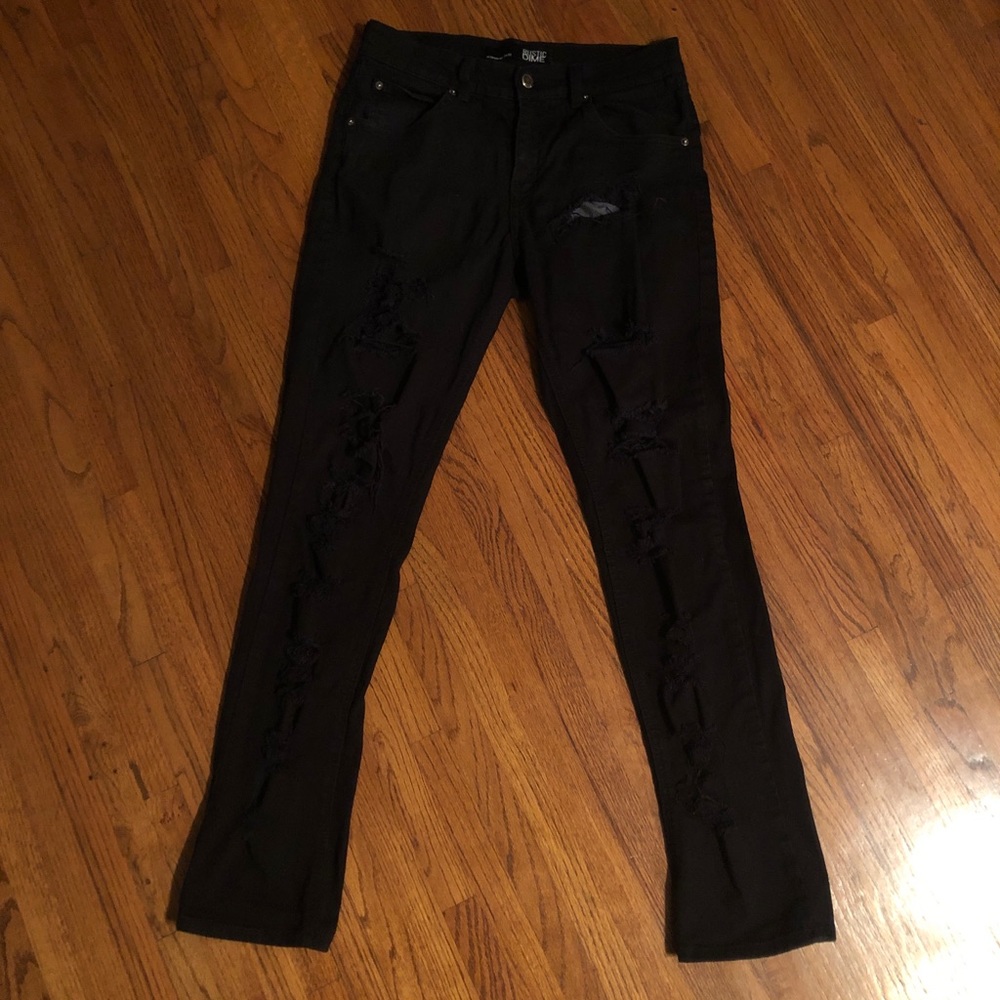 Black Ripped Skinny Jeans